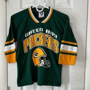 Vintage Green Bay Packers Football T Shirt Kids M (10-12)